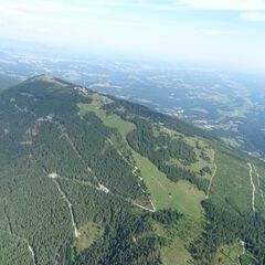 Flugwegposition um 14:17:44: Aufgenommen in der Nähe von Gemeinde Krottendorf, Österreich in 502 Meter